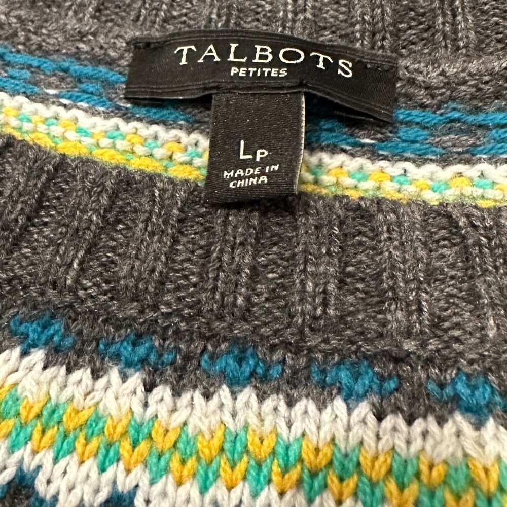 Talbots Patterned Crewneck Sweater - image 4